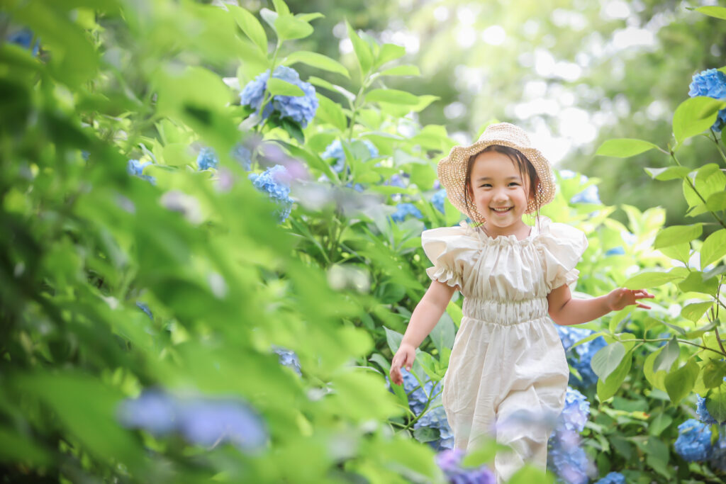 Reico photolife ロケーション撮影 出張撮影 紫陽花撮影 カメラマン レイコフォトライフ 家族写真