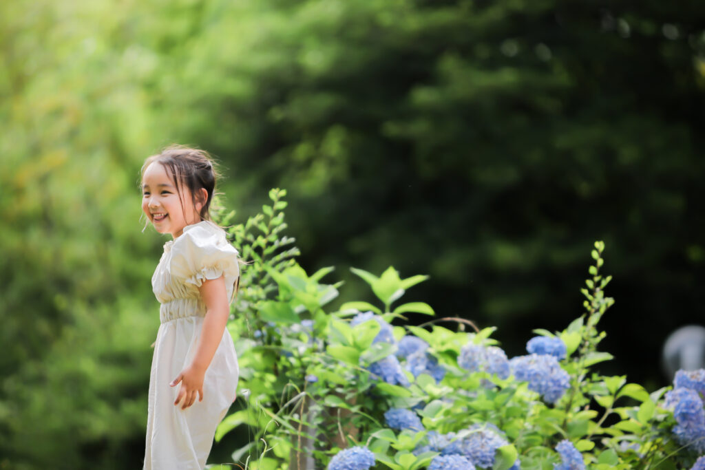 Reico photolife ロケーション撮影 出張撮影 紫陽花撮影 カメラマン レイコフォトライフ 家族写真